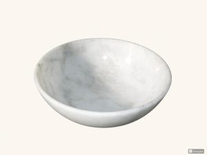 White Marble Bowl 8Inch - Khan Brothers Onyx Handicrafts